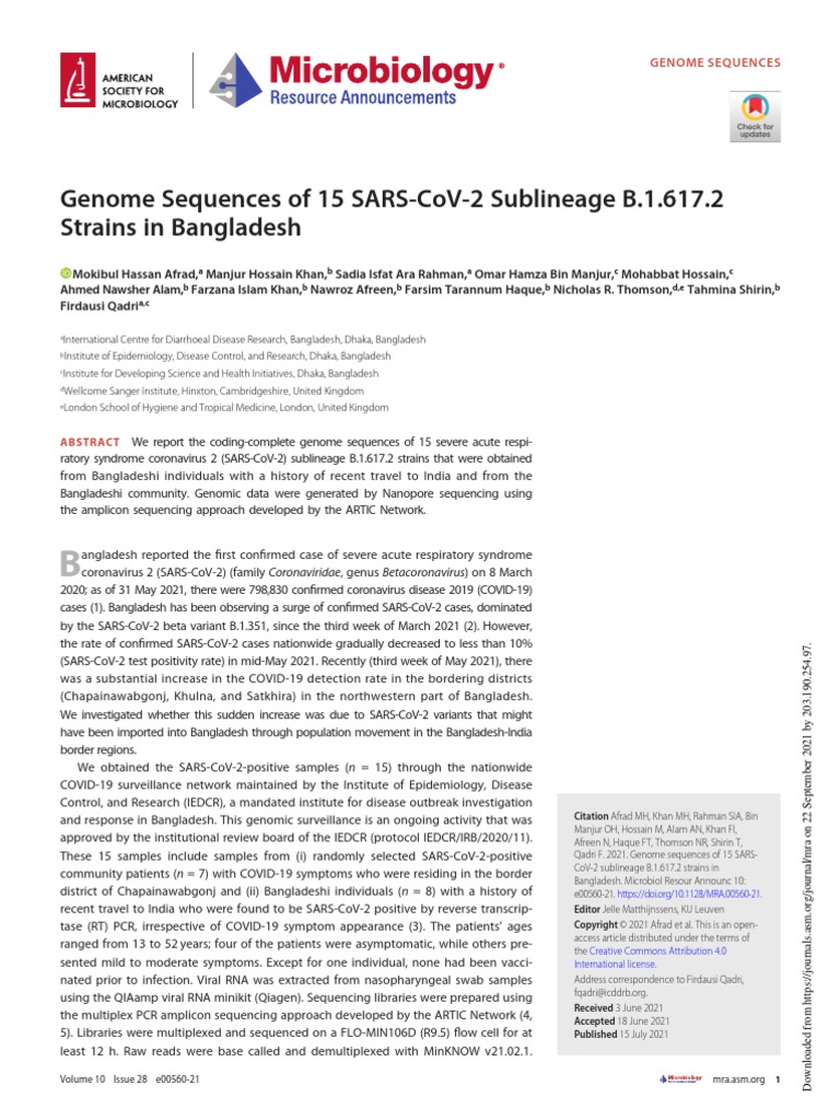 Covid19 Delta Variant_Microbiology Resource Announcement PDF