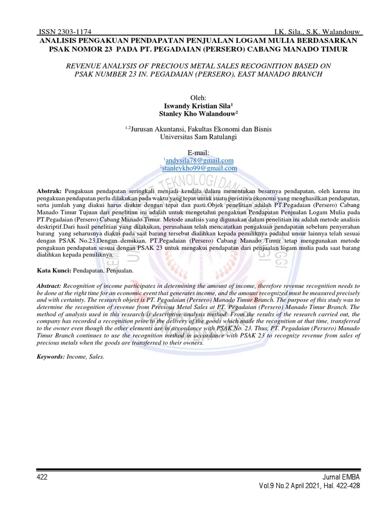 Penerapan PSAK 23 (Revisi 2018) terhadap Penjualan Tiket Online: Implikasi dan Tantangan