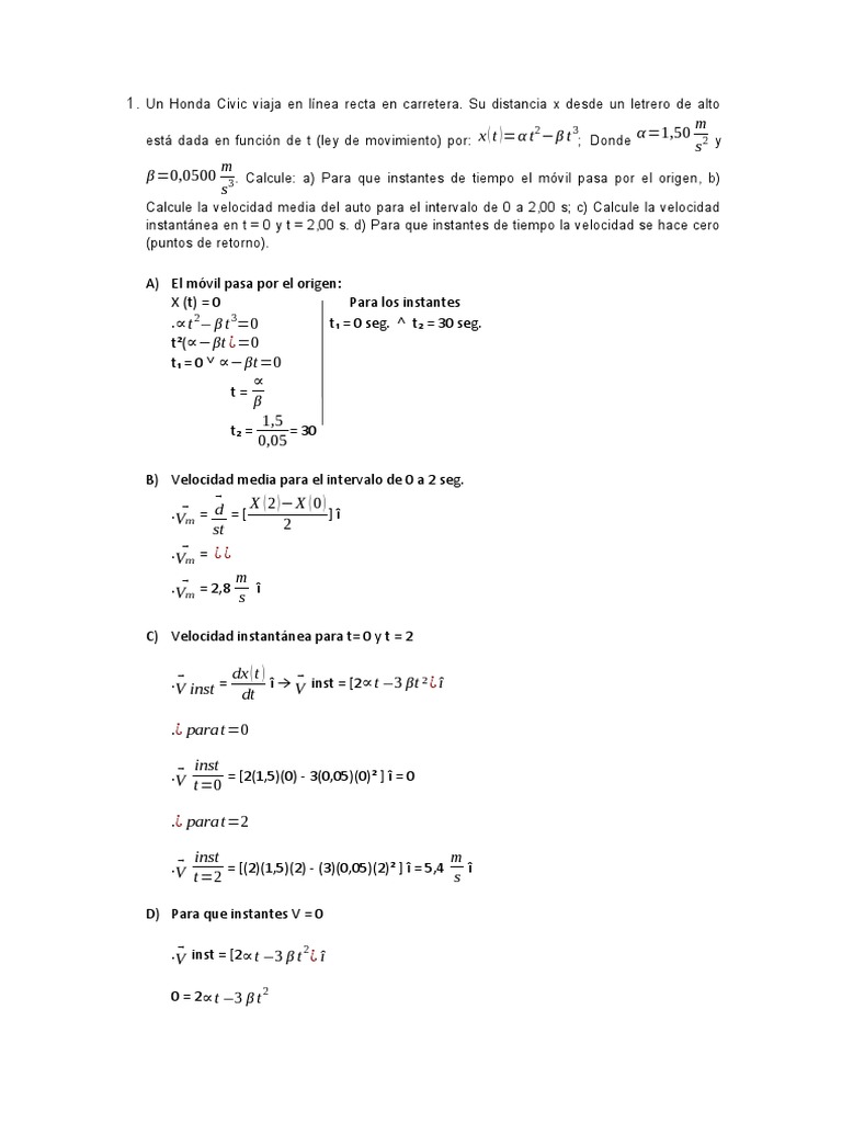 Soy Richer Daniel Cinemática Lineal PDF Velocidad Espacio