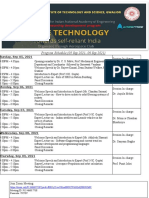 Space Technology Event Schedule