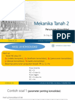 Mekanika Tanah 2: Penurunan Konsolidasi dan Distribusi Tegangan