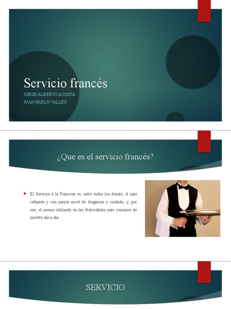 Servicio Francés PDF