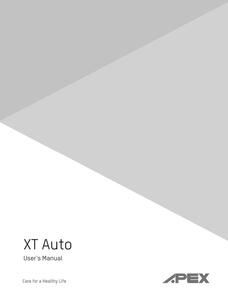 XT Auto CPAP Machine User Manual | PDF