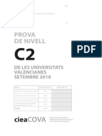 2016 Setembre. Examen C2 CieaCOVA. Setembre 2016.