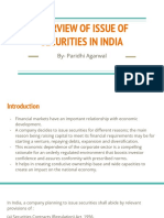 Overview of Issue of Securities in India