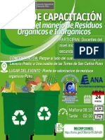 Afiche Curso de Manejos Residuos