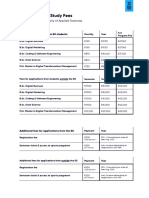 XU Full Time Study Fees 2023 PDF