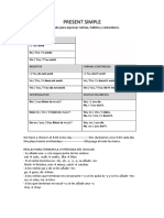 Present Simple y Continuous PDF