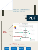 Pharmacokinetic, Absorption and Ionisation of Drugs