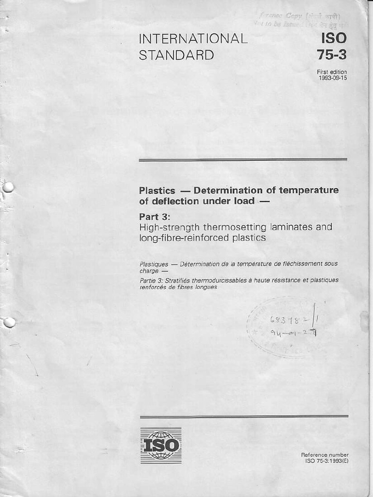 Iso 75 1993 03 | PDF