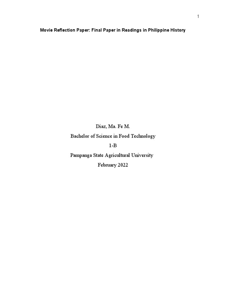 movie-reflection-paper-pdf