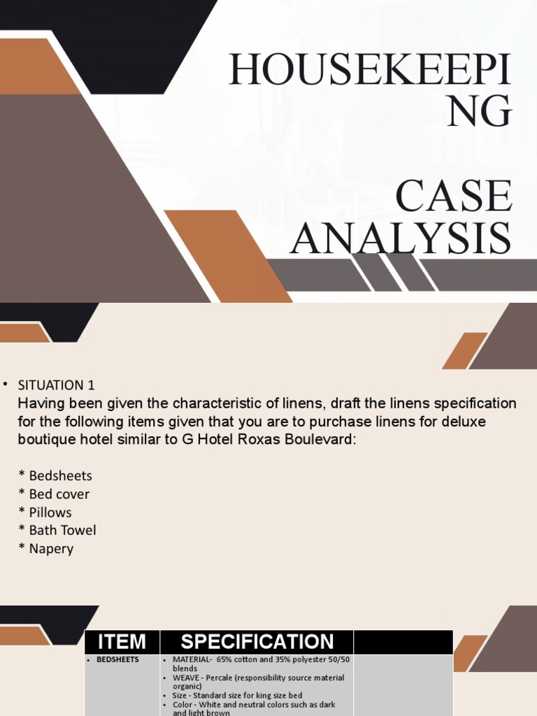 HOUSEKEEPING CASE ANALYSIS.pptx PDF
