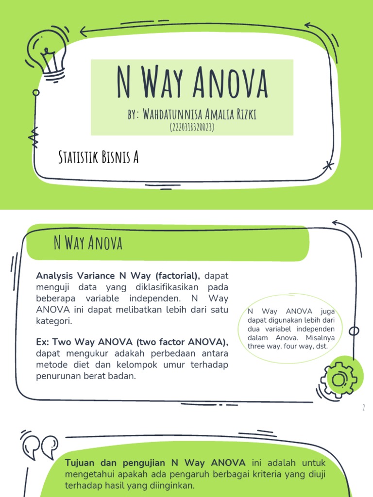 Analisis N Way ANOVA pada Data Mahasiswa | PDF