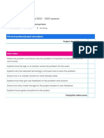 Beginner Division Rubric