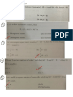 Matrices Sheet Ans Key PDF