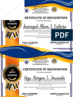Blue and Orange Certificate of Recognition PDF