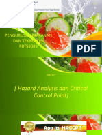 1 II - HACCP - Hazard Analysis