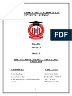 Cyber Law Project (Semester-Vii)