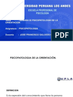 Semana 02 Psicopatologia de La Orientacion PDF