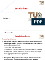 Electrical Installations Lecture 2 Basics
