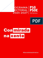 Programa Electoral PSdeG-PSOE Arteixo 2023 #CoaMiradaNaXente