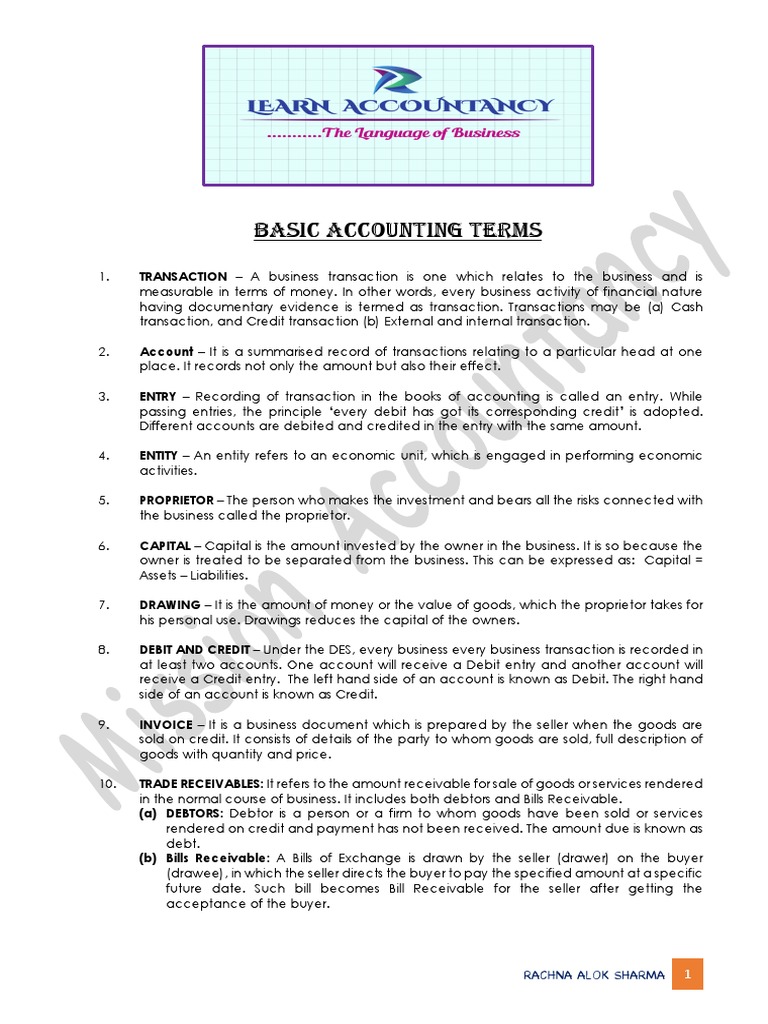 Understanding Key Accounting Concepts: A Comprehensive Guide to Basic ...