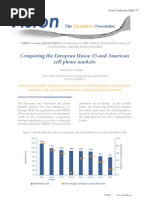 Download Cell phone markets Comparing US  Europe by Quantifica SN6427597 doc pdf