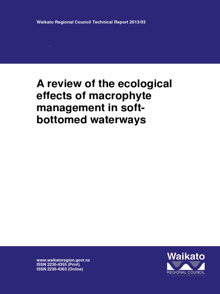 A Review of The Ecological Effects of Macrophyte Mangement in