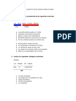 Eercicios de Lengua Sujeto Predicado PDF