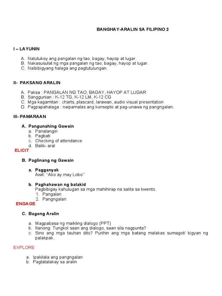 LP Filipino 2 | PDF