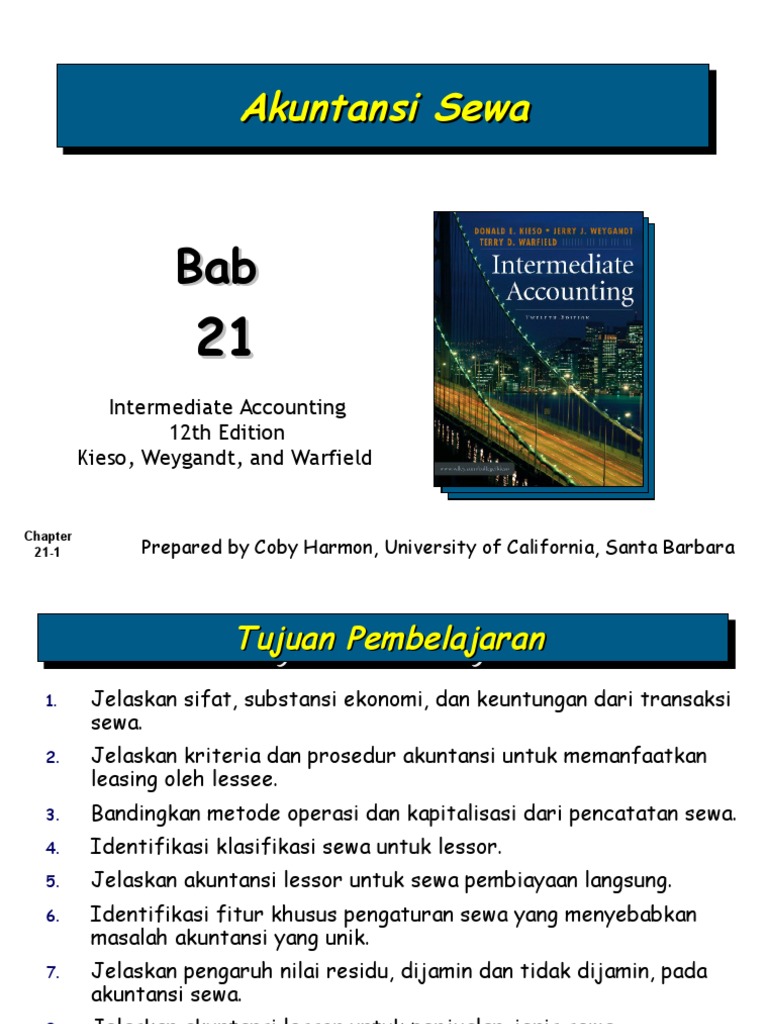 Akuntansi Sewa Menurut Lessee dan Lessor PDF