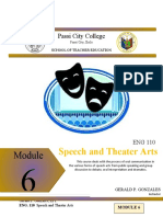 Module 6 Speech Theater Arts