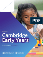Cambridge Early Years: An Exciting Educational Journey for Ages 3-6