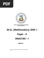 Paper II Analysis I PDF