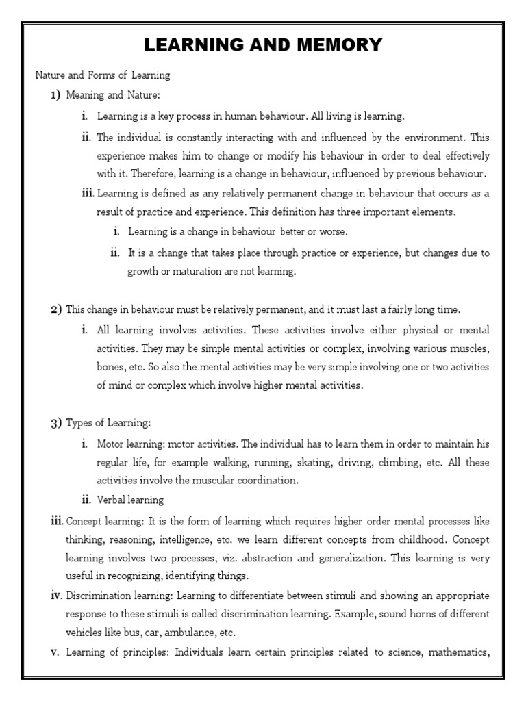NATURE OF LEARNING MEANING visual data 6