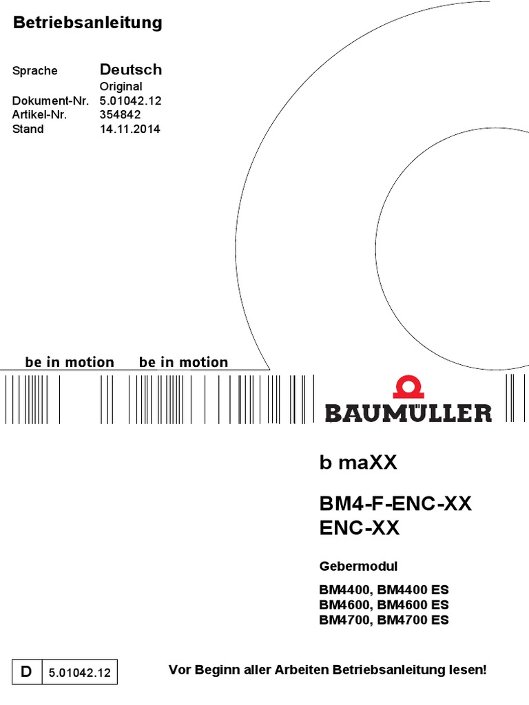 Baumueller BM4 F ENC XX | PDF