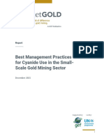 Best practices for safe cyanide use in artisanal gold mining