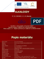Alkaloidy - Prezentace PDF