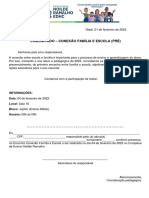 Comunicado - Conexão Família e Escola (Pré) PDF