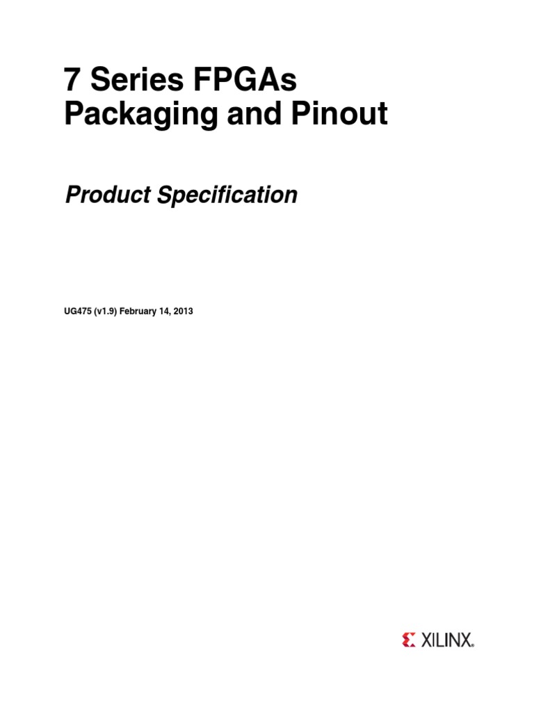 Ug475 7series PKG Pinout PDF | PDF