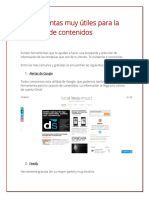 Herramientas Muy Útiles para La Curación de Contenidos PDF