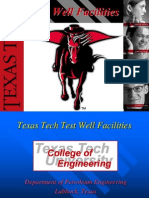 TTU Test Well Facilities Research