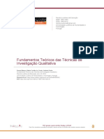 Fundamentos Teóricos Das Técnicas de Investigação Qualitativa PDF