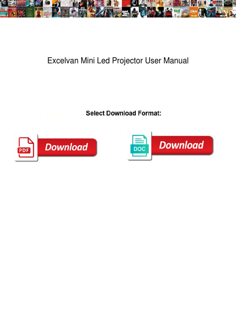 Excelvan Mini Led Projector User Manual | PDF