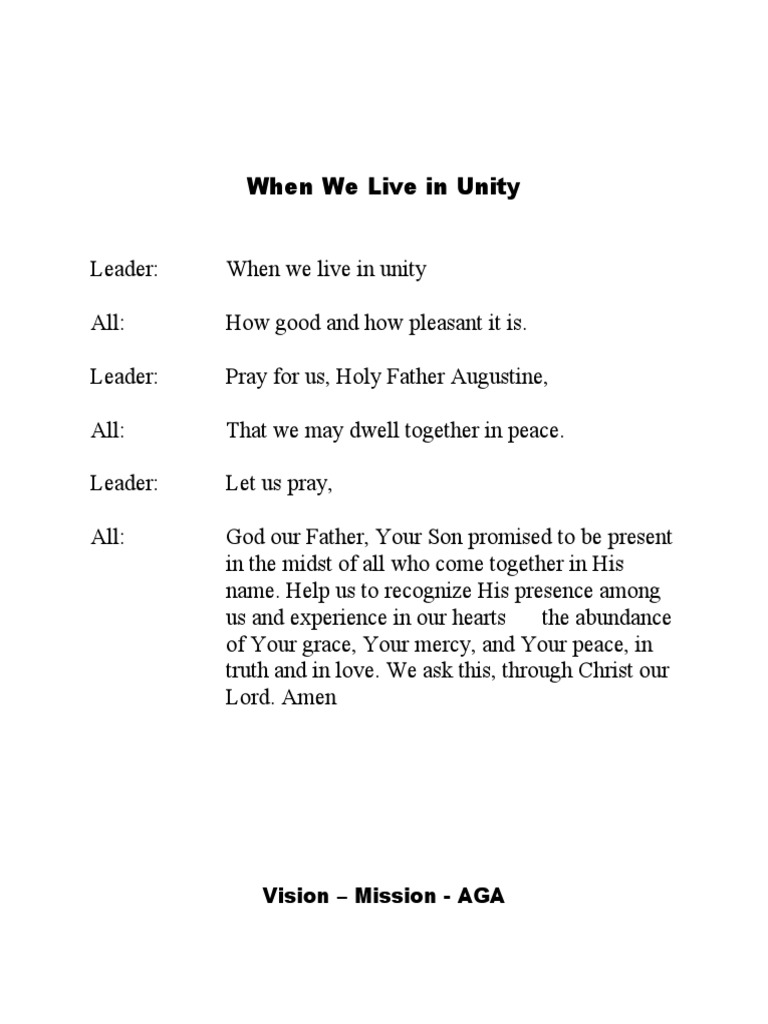 Augustinian Vision and Core Values | PDF