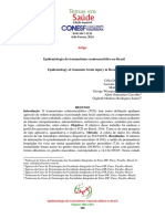 Perfil epidemiológico do traumatismo cranioencefálico no Brasil