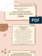 Pendidikan Agama Islam Dan Budi Pekerti: Mencari Keberkahan Rezeki Melalui Ekonomi Islam