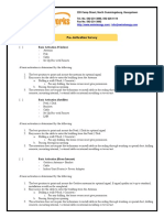 Pre-Installation Survey Upd PDF