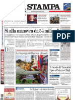 La Stampa 08 09 11