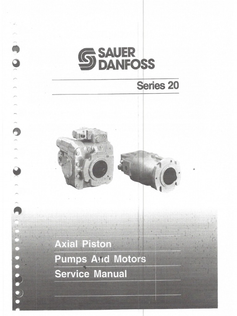 Sauer and Danfoss Axial Piston Pump and Motor Service Manual PDF PDF